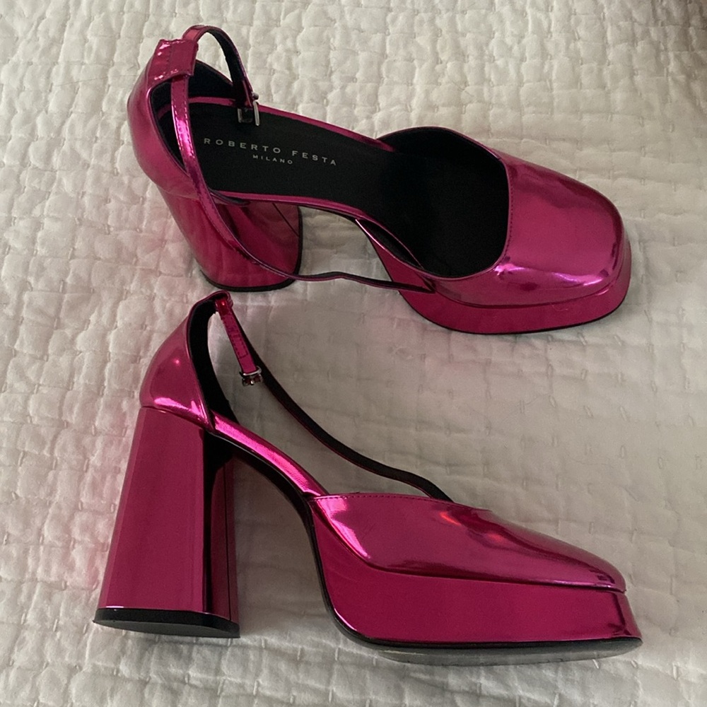 Roberto Festa Women's Pink Platform Shoes